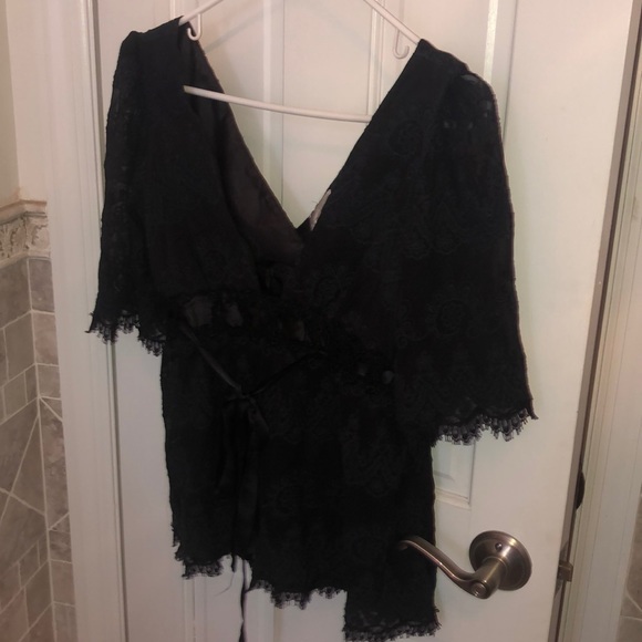 Miguelina Tops - Miguelina top black lace s